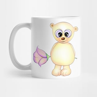 Teddy bear and flower Mug
